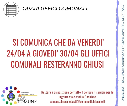 Avviso alla cittadinanza